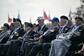 Des vétérans de la Seconde guerre mondiale assistent à la cérémonie canadienne du 80e anniversaire du Débarquement en Normandie, au Centre Juno Beach.