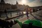 Sur les berges de la Seine, à Paris, vendredi.